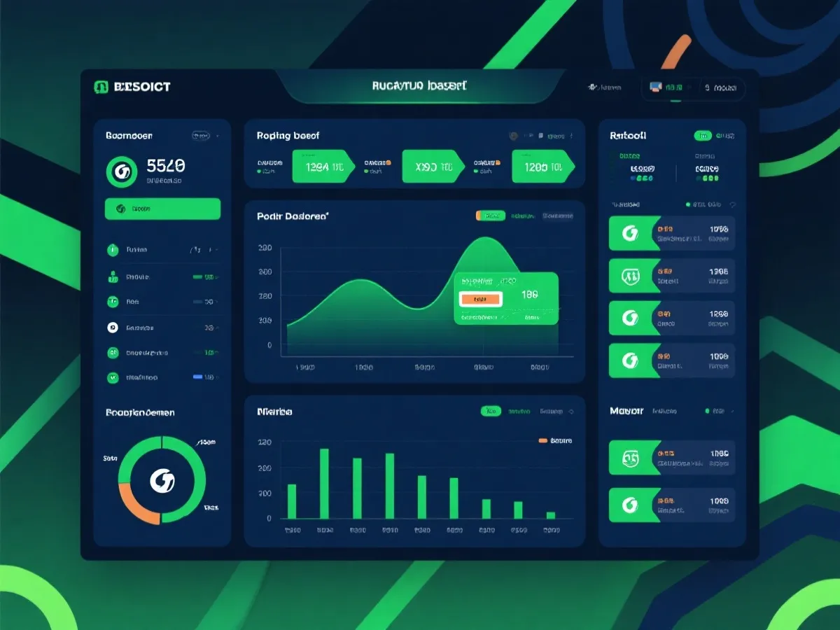 數據儀表板示意圖